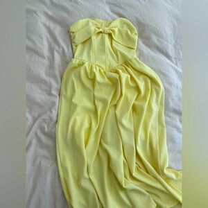 Yellow evening, dress summer